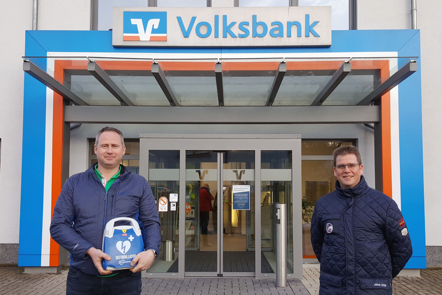 Defibrillator Volksbank